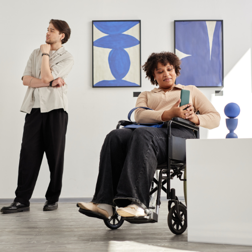 kafelek do szkolenia o obsłudze osób z niepełnosprawnościami